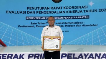 Raih Predikat WBK, Bapas Palangka Raya Siap Jadi Agen Perubahan Reformasi Birokrasi